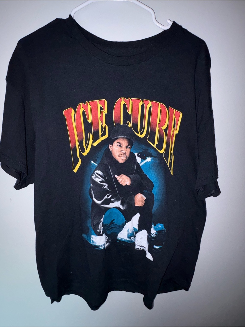 Ice Cube Graphic Tee - Black with Red & Yellow Logo